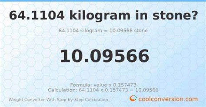 110.4 kg in stone