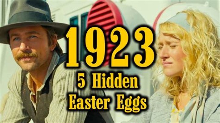 1923 easter eggs include the crystal glasses Alex has on the bed next to her in Zanzibar.