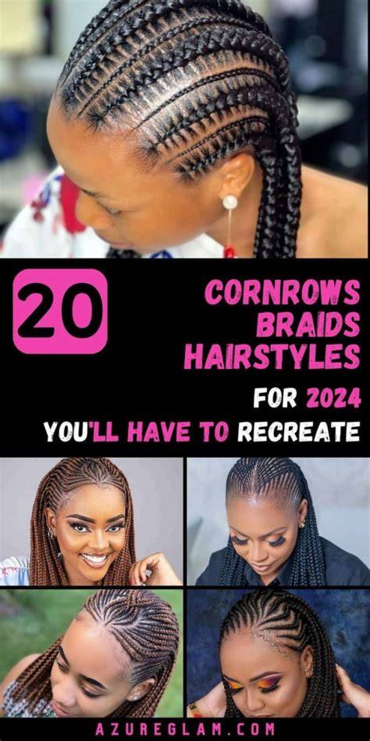 2024 Latest Cornrows Hairstyles to the Back