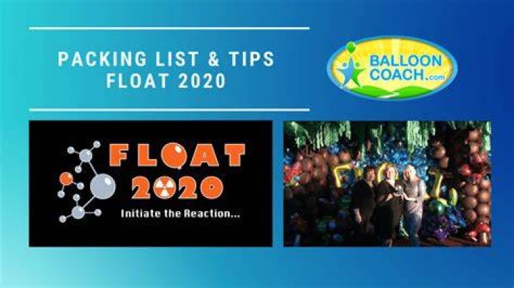 A float in the 2020 Rose Parade with a Rose Parade sign in the background