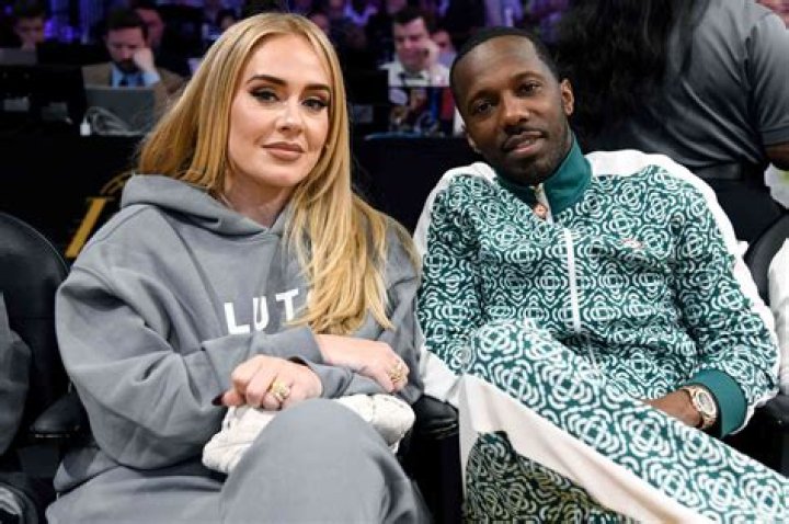 2021 NBA Finals - Game Five adele and rich paul at 2021 nba finals game five