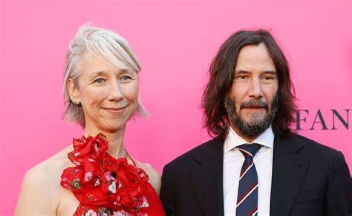 Alexandra Grant and Keanu Reeves attend the 2019 LACMA Art + Film Gala.