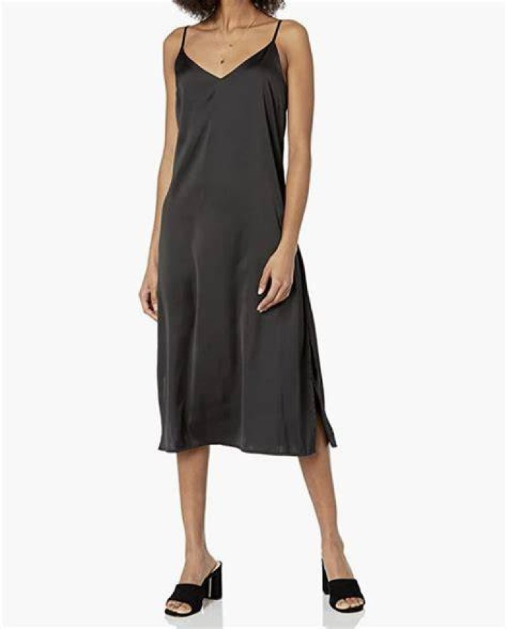 Ana Silky V-Neck Midi Slip Dress Ana Silky V-Neck Midi Slip Dress