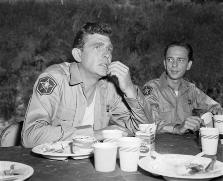 Andy Griffith on the set of 'The Andy Griffith Show', 1960