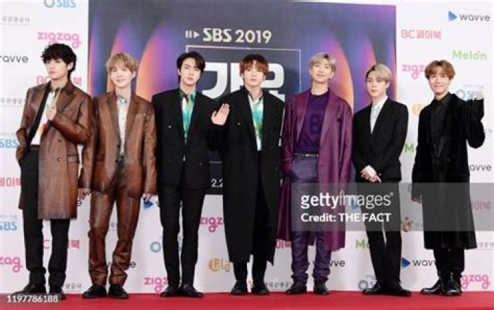 BTS attends 2019 SBS Gayo Daejeon Photocall at Gocheok Sky Dome on December 25, 2019 in Seoul, South Korea.