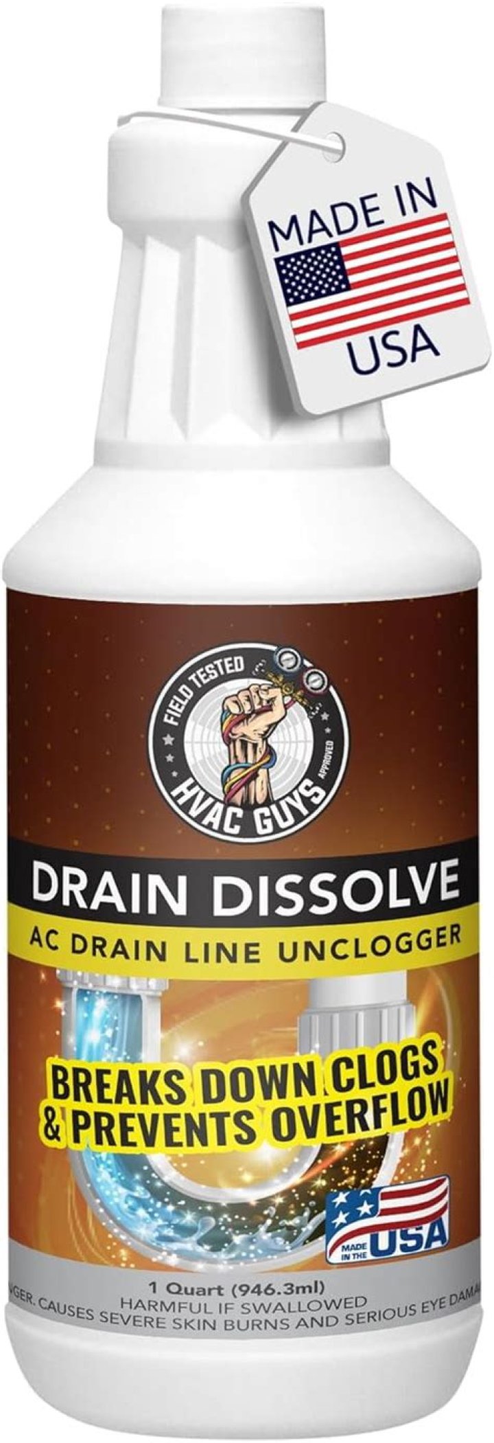 Can drain cleaner dissolve skin?