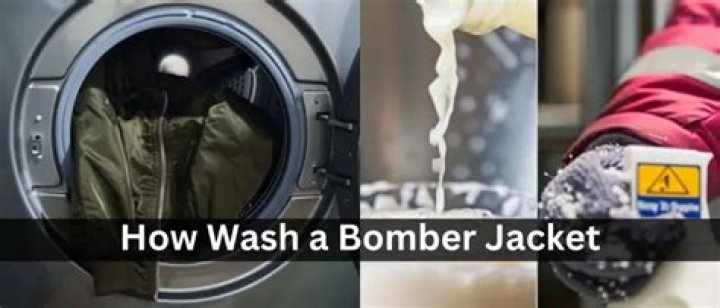 Can I machine wash my bomber jacket?