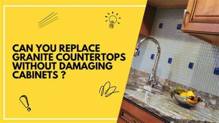 Can you replace countertops without damaging cabinets?