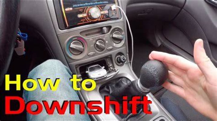 Do you upshift or downshift to go faster?