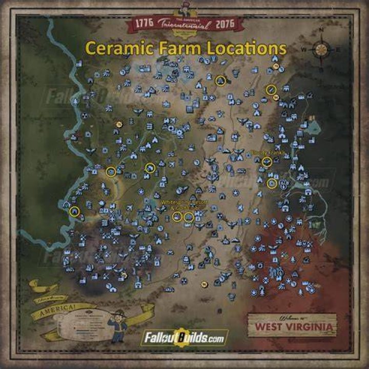 Fallout 76 Ceramic Farm Locations (2021)