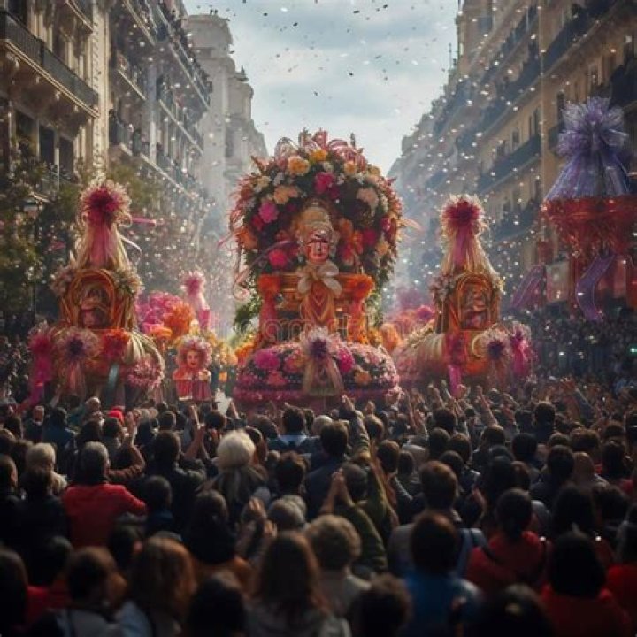 Floats and crowds at the 2019 Rose Parade