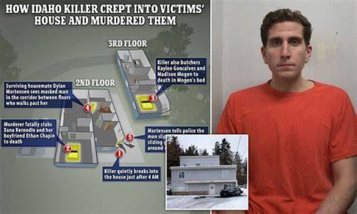 Graphic shows how accused Idaho killer crept through victims' house