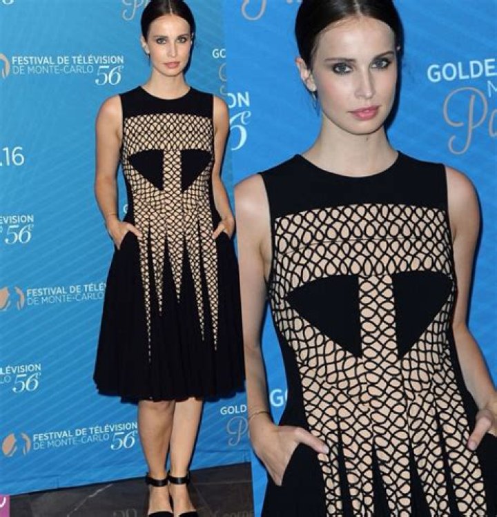 Heida Reed wears a black outfit at a red carpet event.