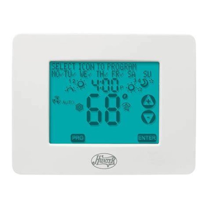 How do I reprogram my hunter thermostat?