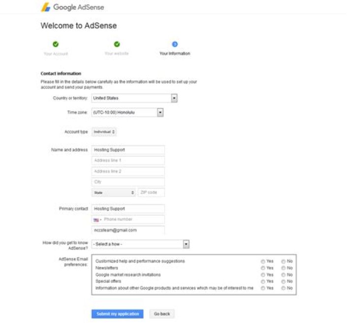 How do I reset my AdSense account?