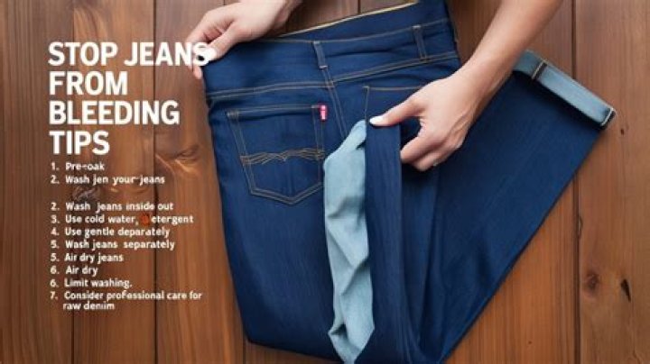 How do I stop jeans from bleeding?