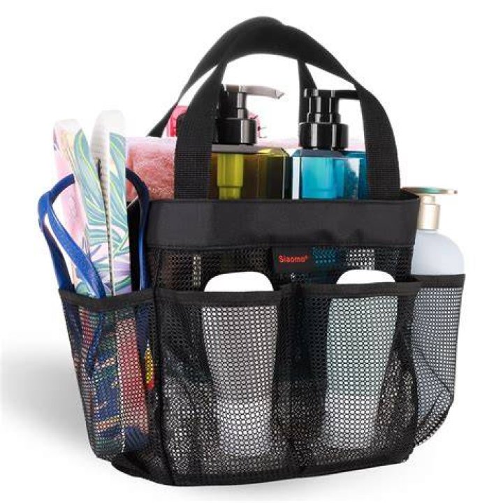 How do you clean a mesh shower caddy?