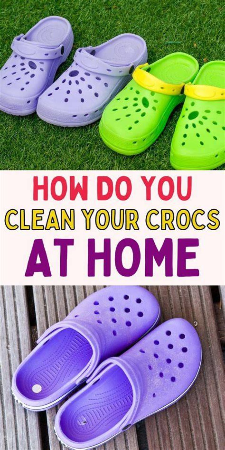 How do you clean dirty Crocs?