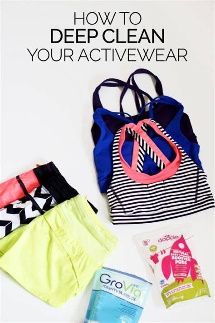 How do you deep clean workout clothes?