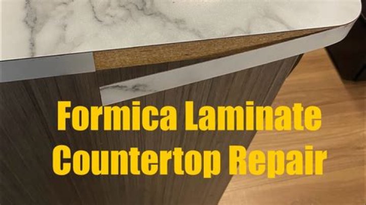 How do you fix a sagging laminate countertop?