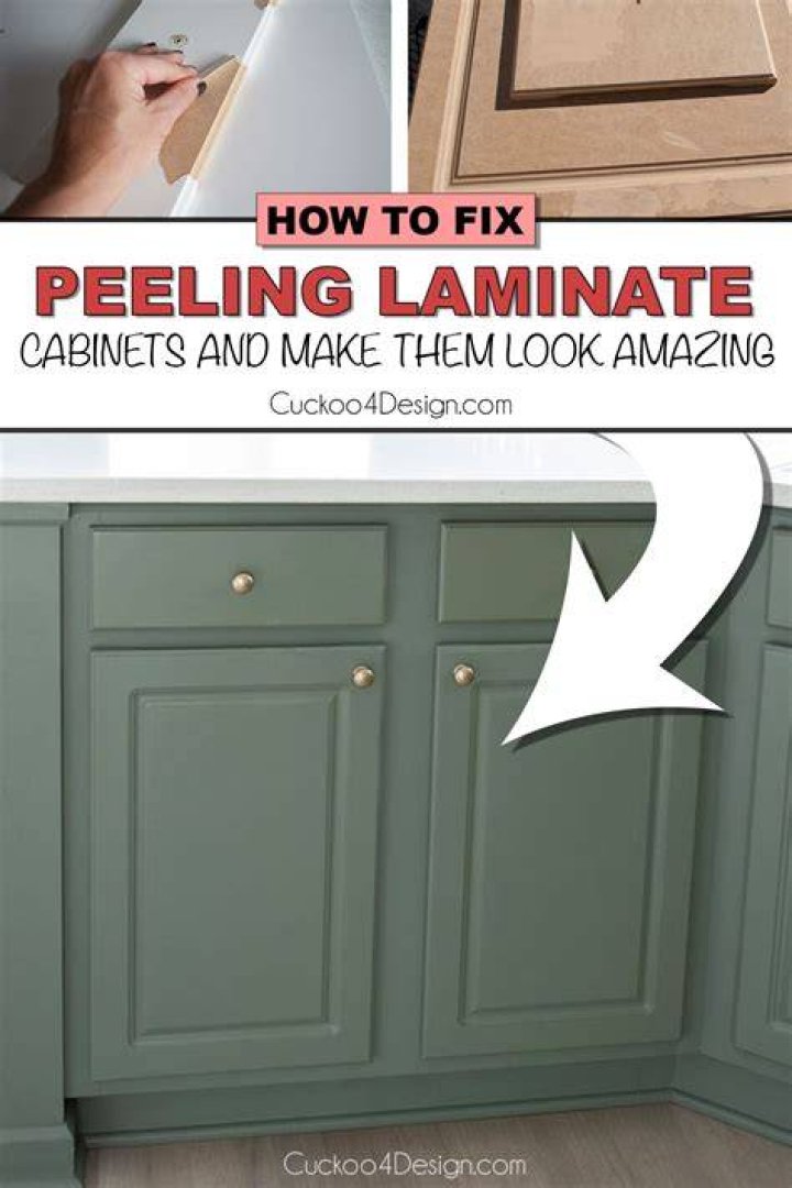 How Do You Fix Peeling Laminate Cabinets??