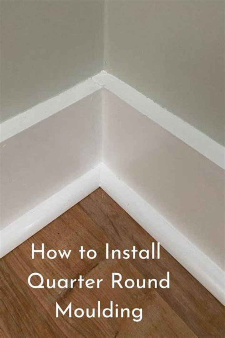 How do you install quarter round ceramic?