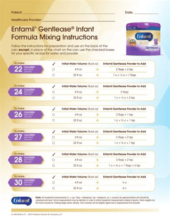 How do you make 24 calorie Enfamil?