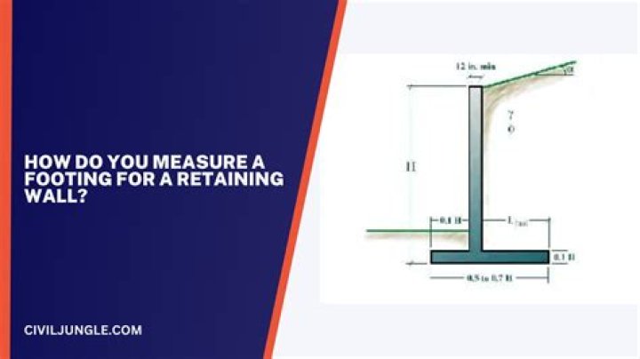 How do you measure for a retaining wall?