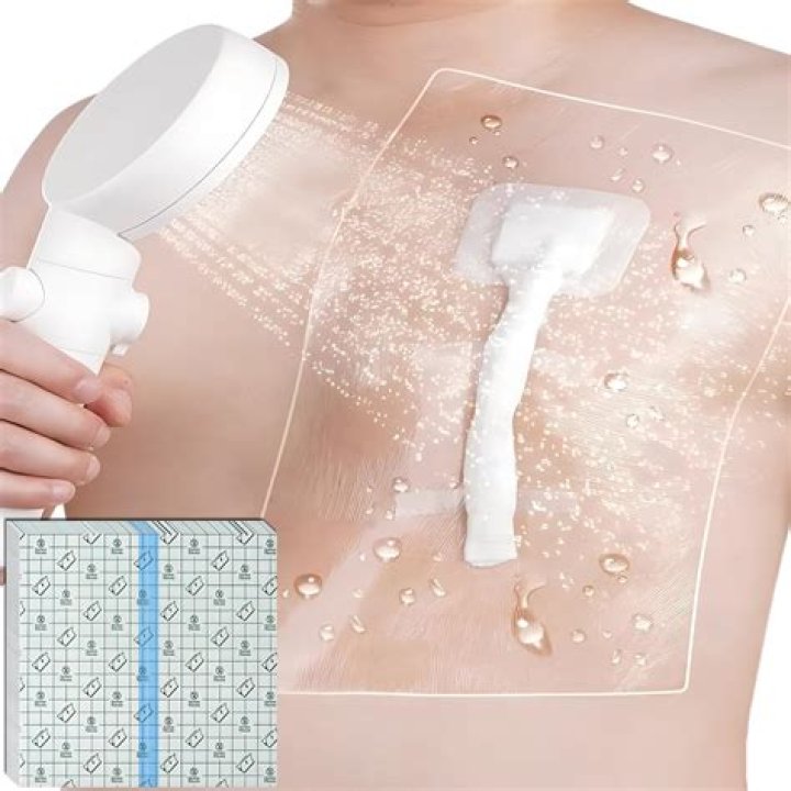 How do you protect a wound in the shower?