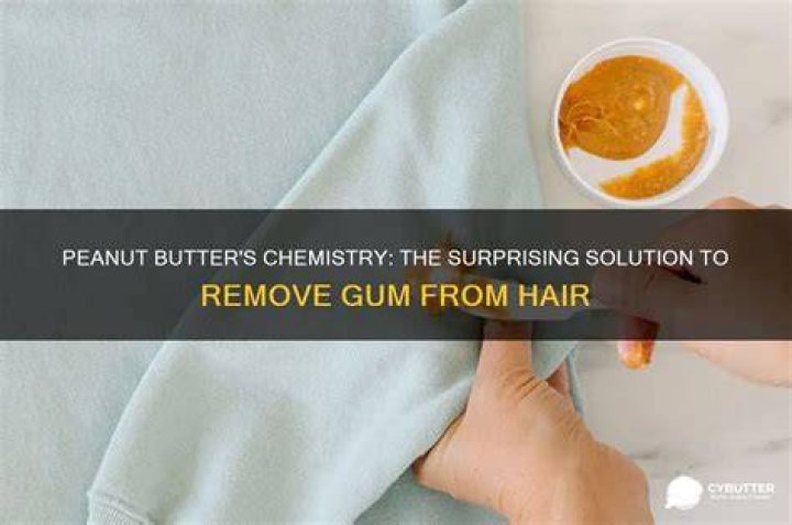 How do you remove gum from peanut butter?