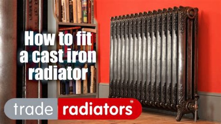 How do you separate cast iron radiators?