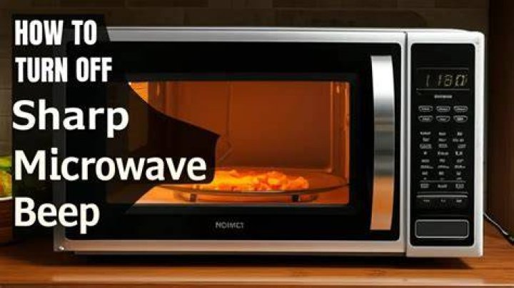 How do you turn off the beep on a Sharp microwave?