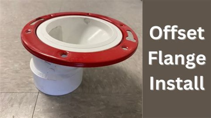 How far does an offset flange move the toilet?