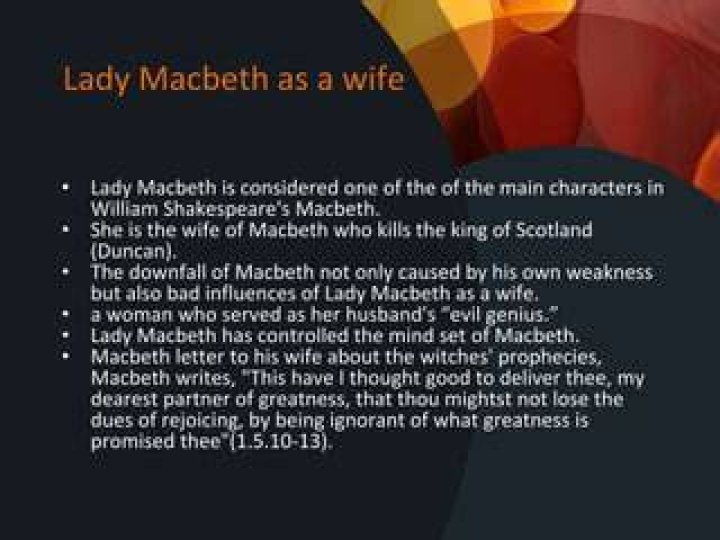 How is Lady Macbeth presented as manipulative?
