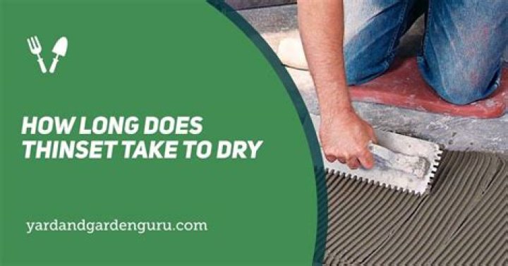 How long does thinset need to dry before RedGard?
