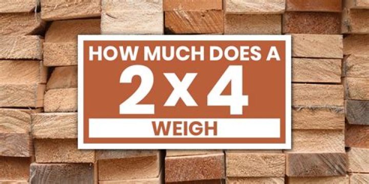 How much does a standard 2X4 weigh?