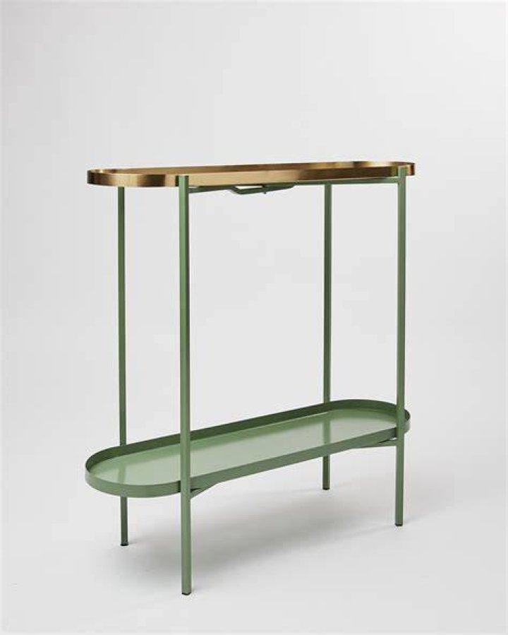 Iggy Green Metal Plant Console