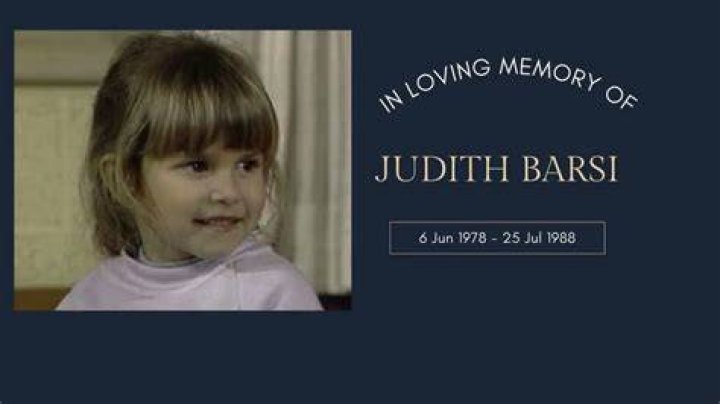 In MEMORY of JUDITH BARSI on her BIRTHDAY Born Judith Eva Barsi