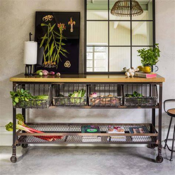 Industrial Kitchen Storage Console