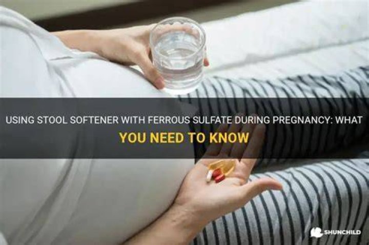Is ferrous sulfate a stool softener?