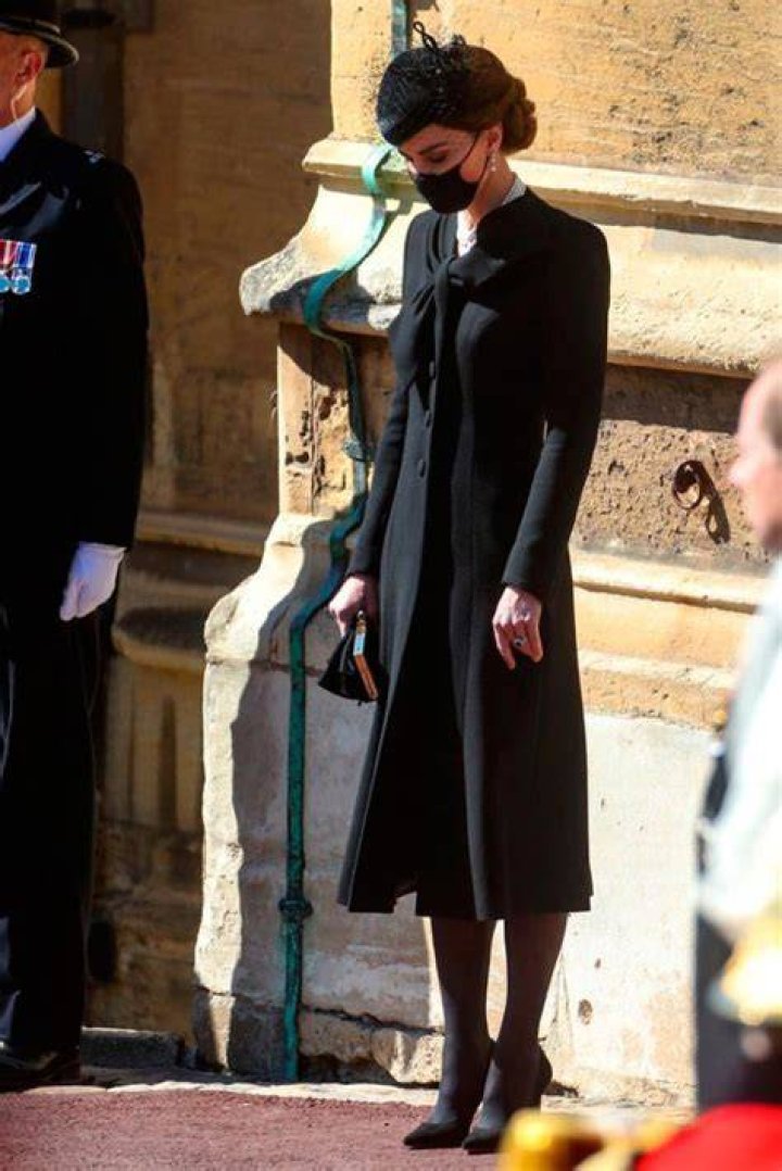 Kate Middleton attends the funeral of Queen Elizabeth II.