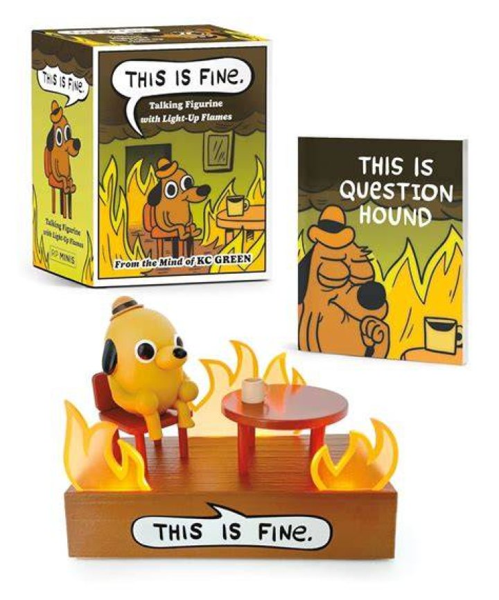 KC Green's full This Is Fine dog comic strip