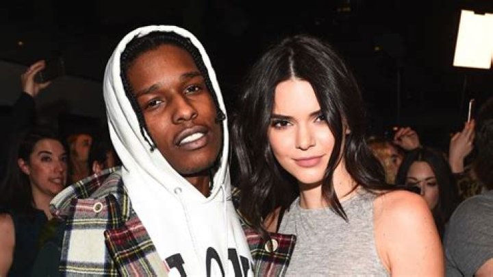 Kendall Jenner and A$AP Rocky at a flea market together in 2017