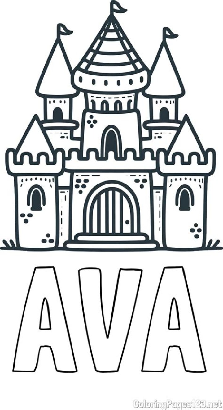 Lovely Ava coloring page
