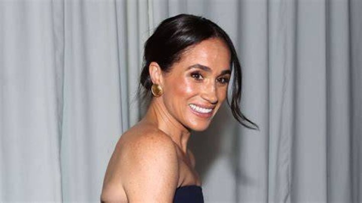 Meghan Markle and Prince Harry in attendance during a Los Angeles Lakers playoff game