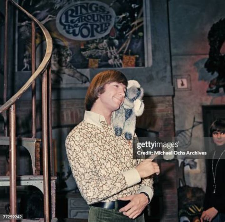 Peter Tork on the set of 'The Monkees.'