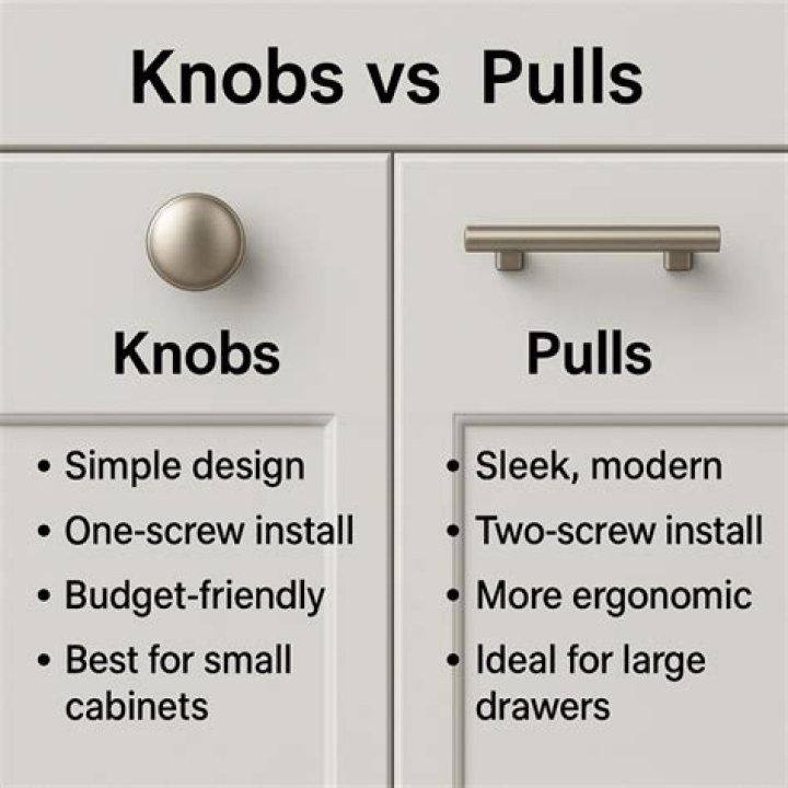 Question: Should I Use Knobs Or Pulls On Kitchen Cabinets??