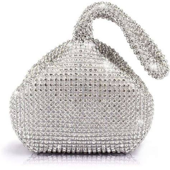 Rhinestone Trihedral Clutch Evening Bag Rhinestone Trihedral Clutch Evening Bag