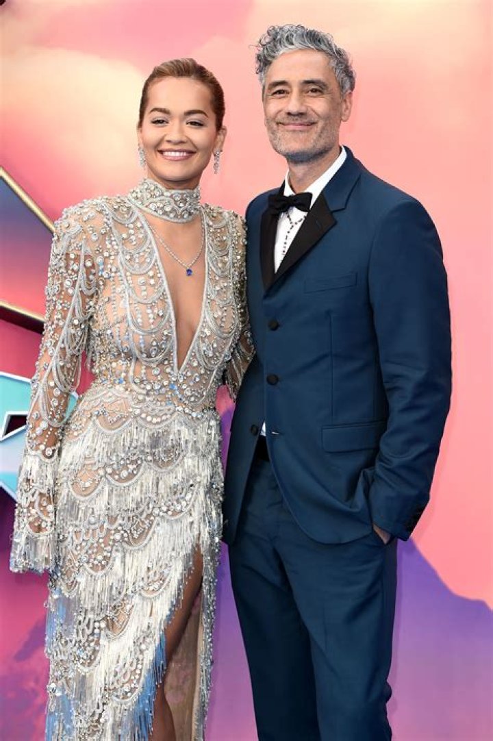 Rita Ora and Taika Waititi attending the MTV Europe Music Awards
