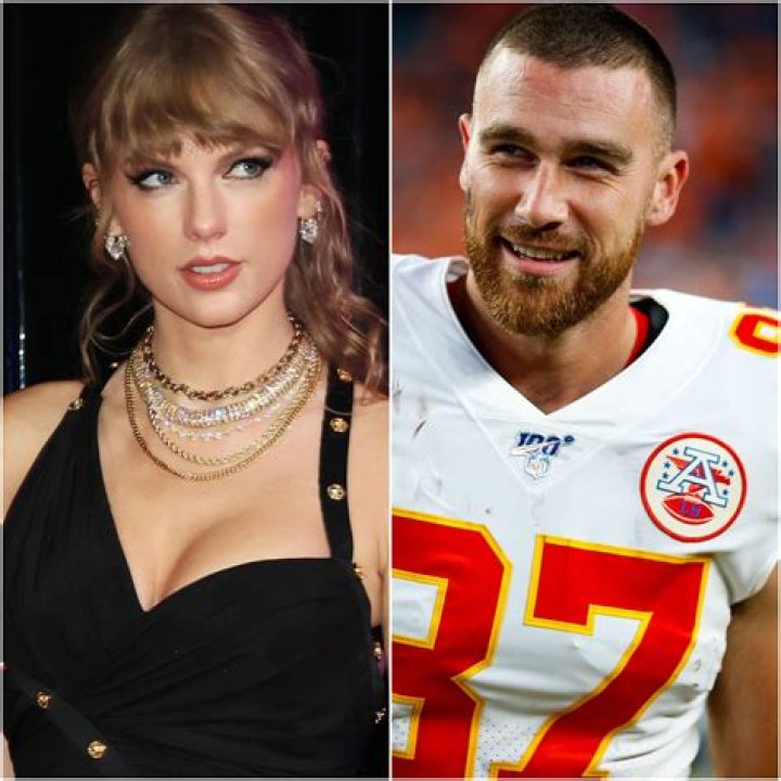 Taylor Swift at Travis Kelce's football game for the Kansas City Chiefs. She's sitting next to Kelce's mother.